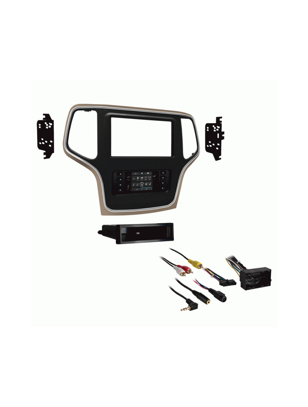 Metra 99-6536BZ Single/Double DIN Dash Kit for Select 2014-Up Jeep Grand Cherokee