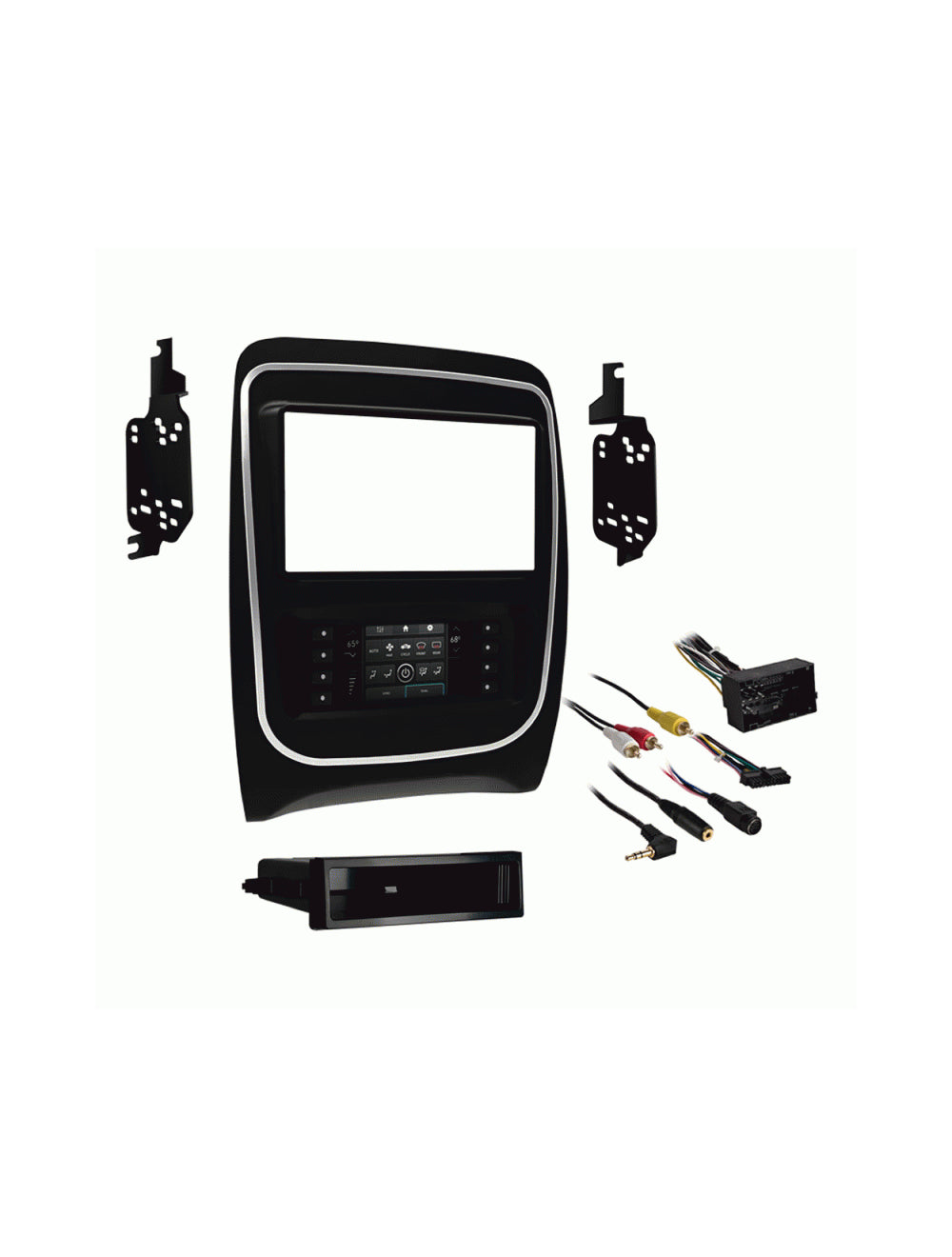 Metra 99-6537B Turbo Touch Premium Dash Kit with Integrated Touch Screen For 2014-Up Dodge Durango