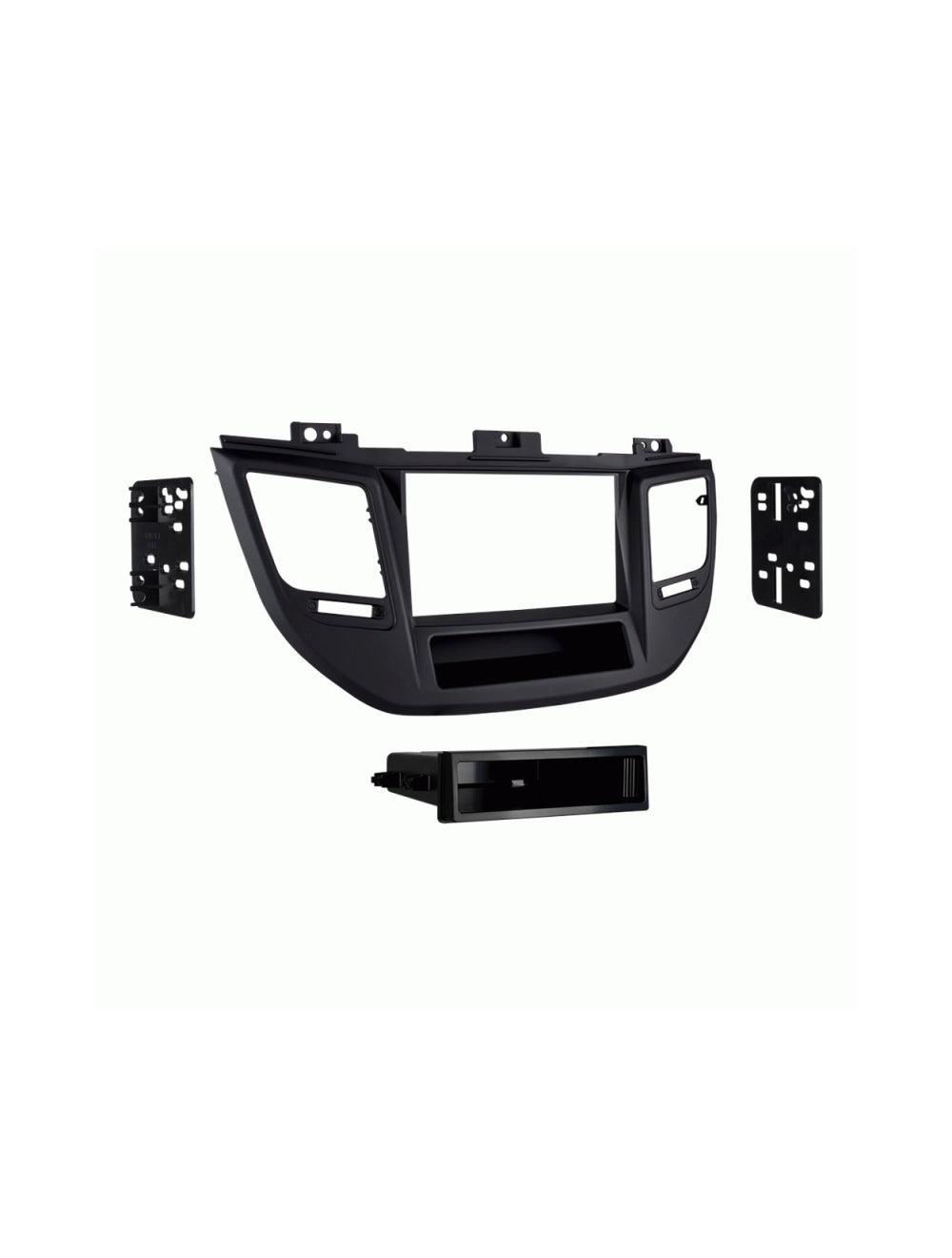 Metra 99-7369B Single DIN Car Stereo Dash Kit for 2016-up Hyundai Tucson Black