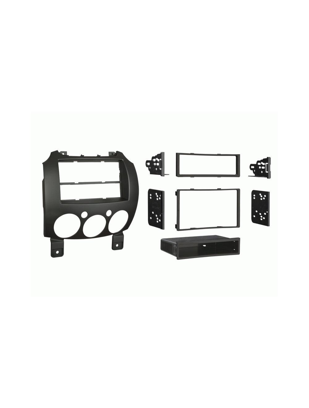Metra 99-7518B Single/Double DIN Dash Installation Kit for 2007-Up Mazda 2 Vehicles Black