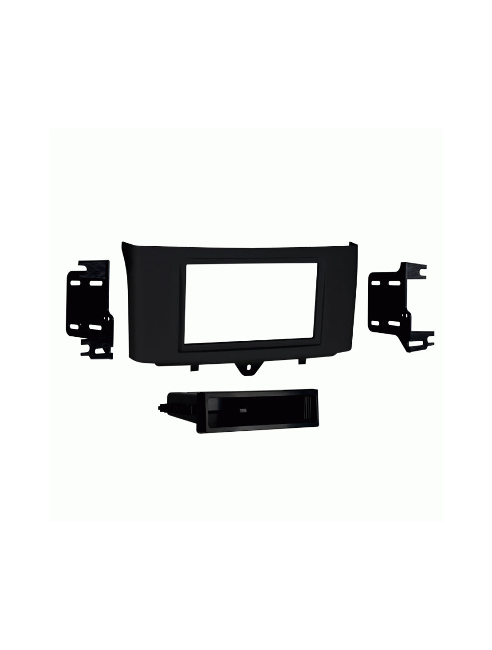Metra 99-8720B Double DIN or Single DIN with Pocket for 2011-2015 Smart for Two (Matte Black)