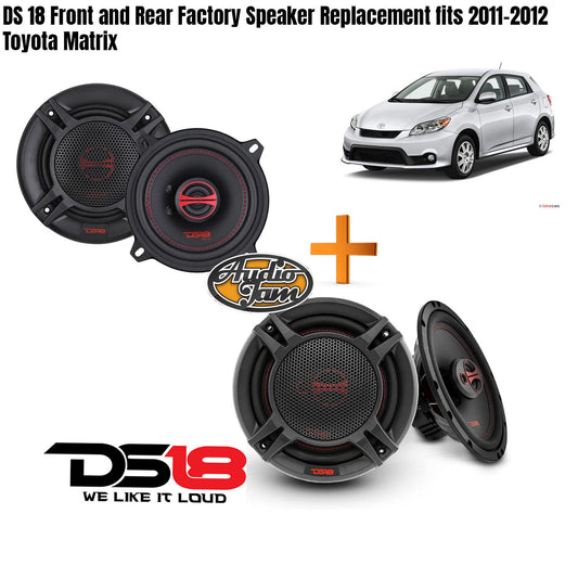 DS 18 Front and Rear Factory Speaker Replacement fits 2011-2012 Toyota Matrix