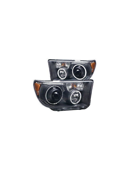 Anzo ANZ111174 Black Projector with Halo (CCFL) Headlights for Toyota Tundra 2007 - 2013 & Sequoia 2008 - 2014