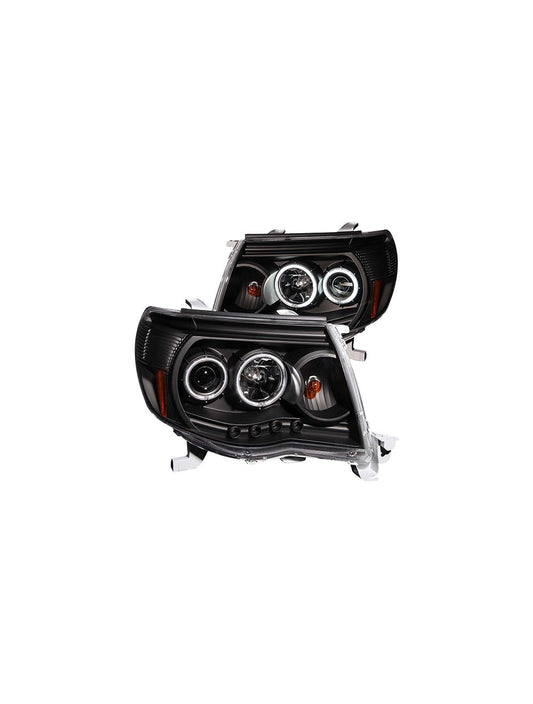 Anzo ANZ121282 Black Projector with Halo (CCFL) Headlights for Toyota Tacoma 2005 - 2011