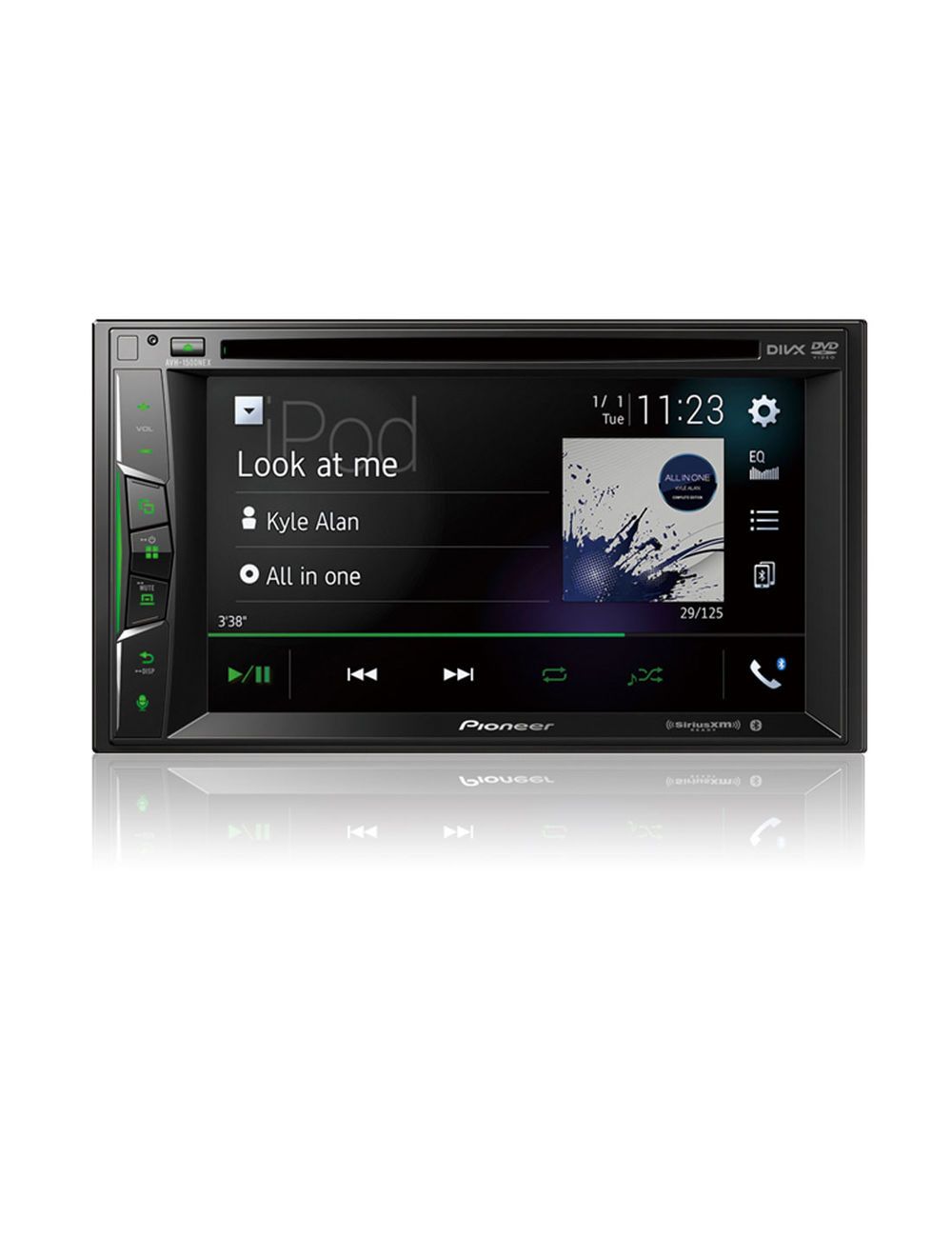 Pioneer AVH-1500NEX Multimedia DVD Receiver with 6.2" WVGA Display with Apple CarPlay, Bluetooth, and SiriusXM-Ready