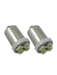 Luminous BA9S-4LED1210-WH 4 LED 1210, 3528 Base - White (Pair)