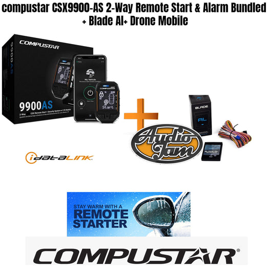 compustar CSX9900-AS 2-Way Remote Start & Alarm Bundled + Blade Al+ Drone Mobile