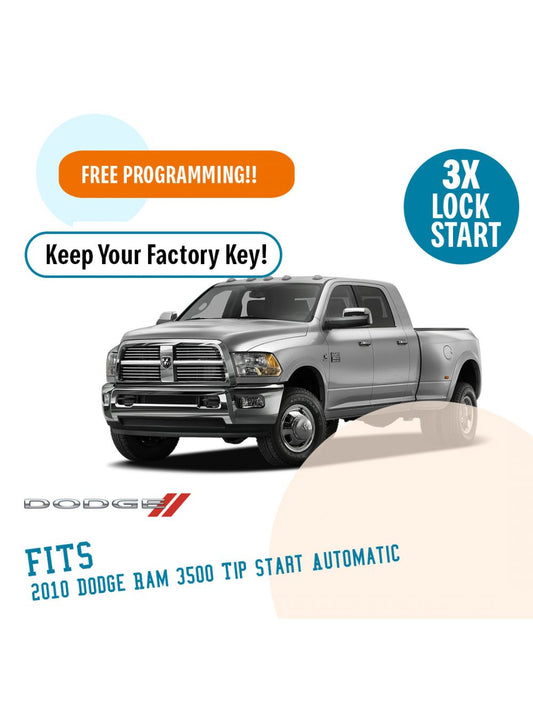 Plug N Play Remote Start System for --2010 Dodge Ram 3500 Tip-Start Automatic