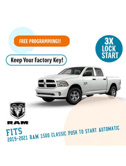 Plug N Play Remote Start System for 2019-2021 RAM 1500 Classic Push-to-Start Automatic