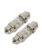 Luminous FT31MM-4LED-WH 4 LED 31mm Festoon - White (Pair)