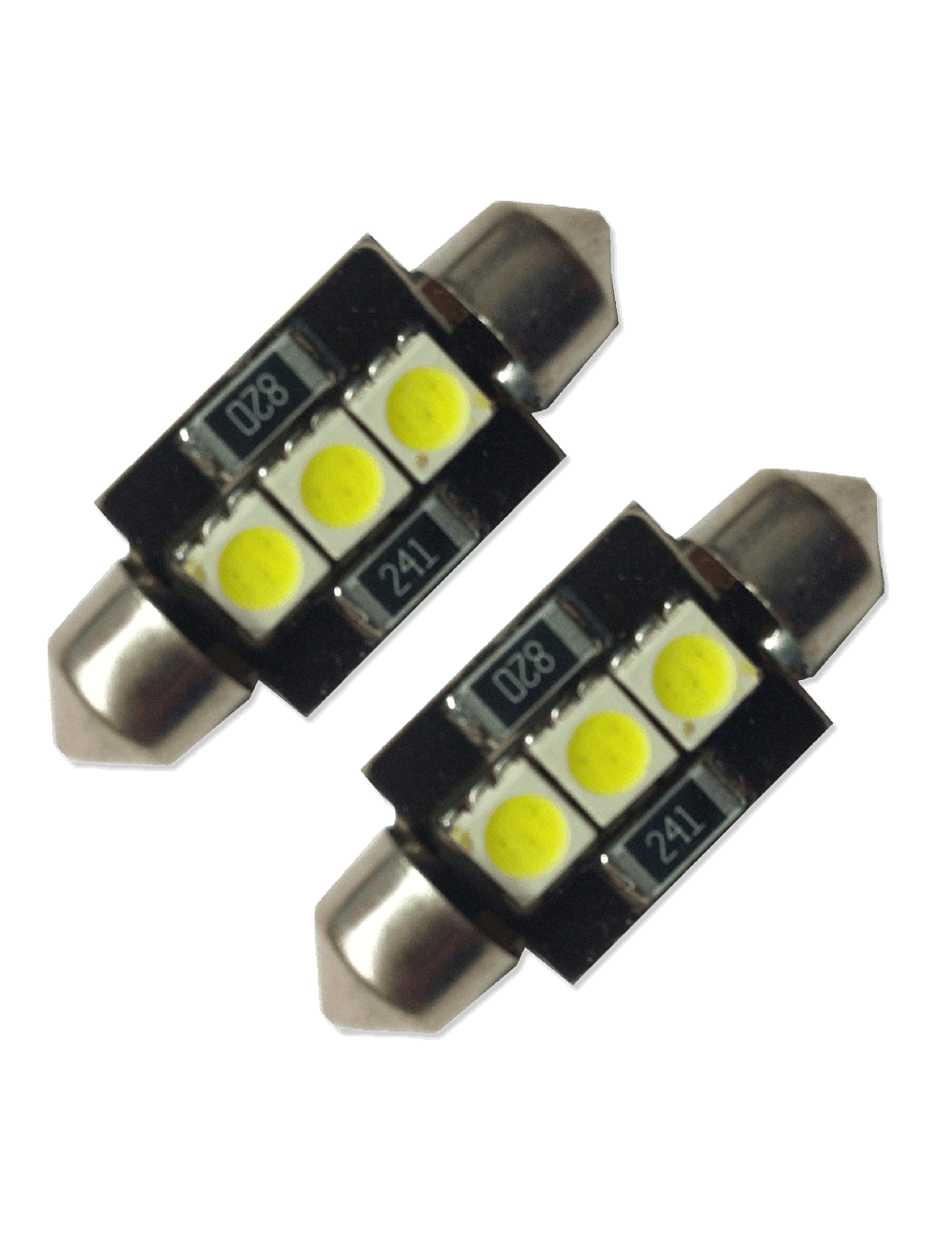 Luminous FT36MM-BU3SMD5050-WH 3 LED 36mm Festoon Canbus - White (Pair)