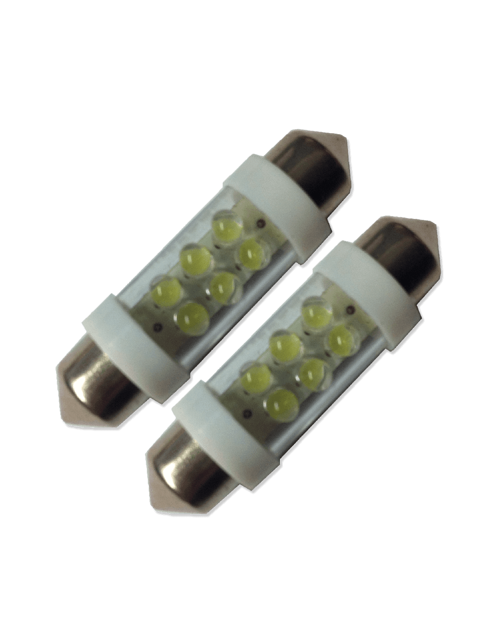 Luminous FT39MM-6LED-WH 6 LED 39mm Festoon - White (Pair)