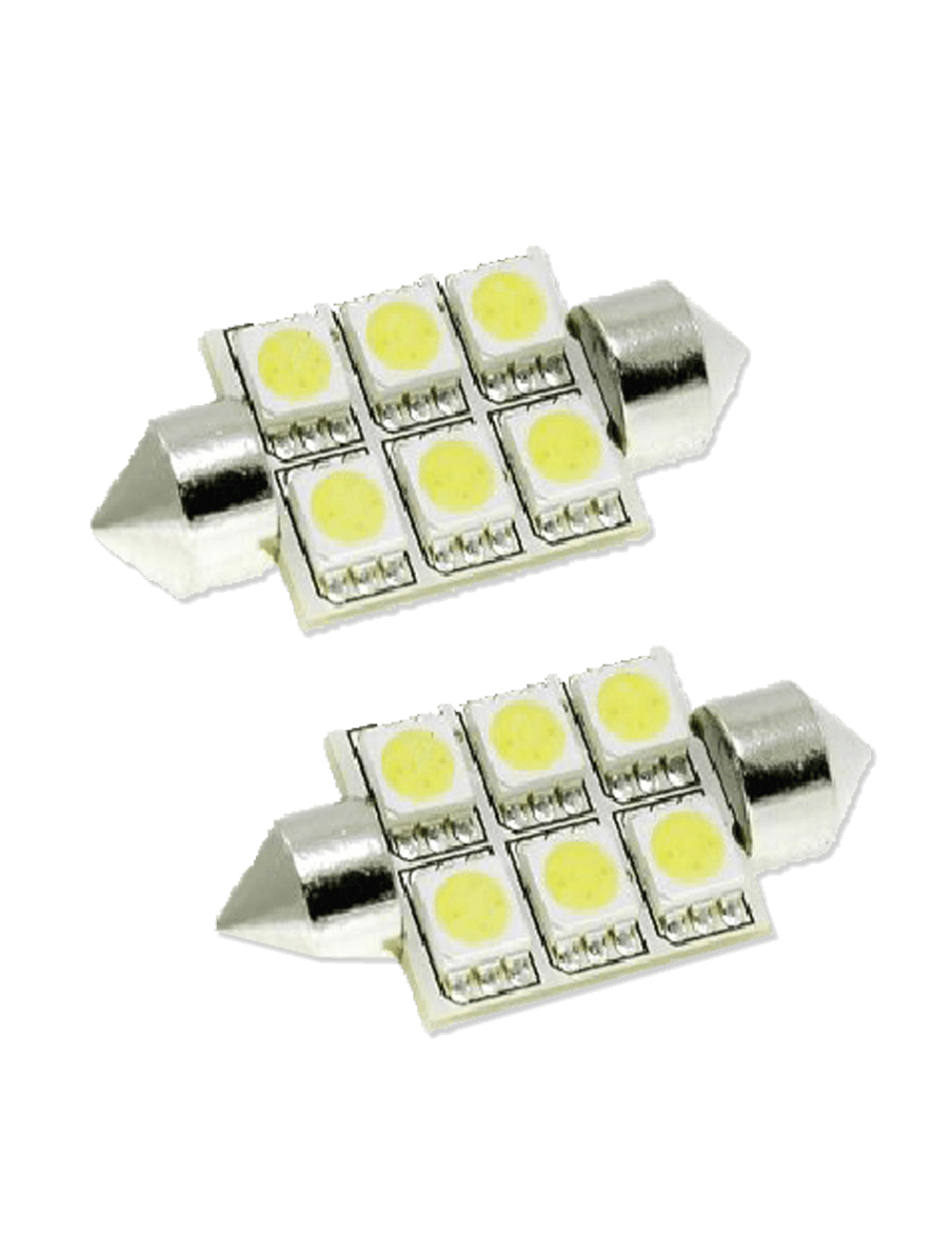 Luminous FT39MM-6SMD5050-WH 6 LED 39mm Festoon - White (Pair)