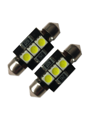 Luminous FT39MM-BU3SMD5050-WH 3 LED 39mm Festoon Canbus - White (Pair)