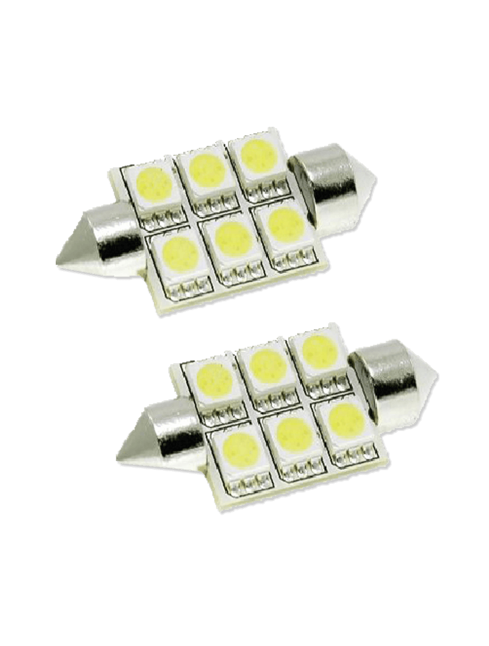 Luminous FT42MM-6SMD5050-WH 6 LED 42mm Festoon - White (Pair)