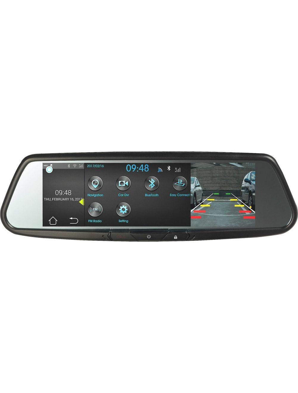 Audiovox RVM740SM 7.8" Android Based Smart Touch-Free Bluetooth Rearview Mirror DVR