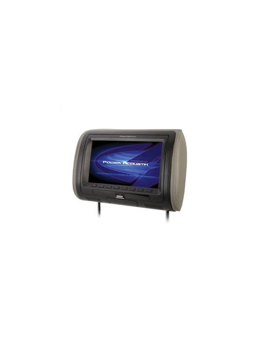 Power Acoustik HDVD71CC Universal Replacement Headrest Preloaded w/ DVD Player & 7" LCD (HDVD-71CC)
