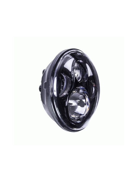 Heise HE-BHL561 5.6 Inch Round W/ Partial Halo Black Front 8-Led Headlight