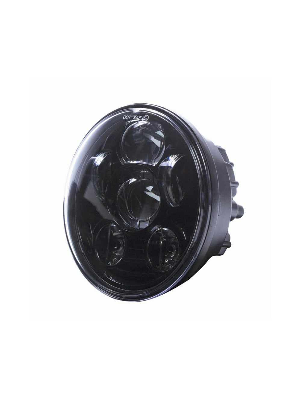 Heise HE-BHL562 Motorcycle 5.6 Inch Round Black Front 8-Led Headlight