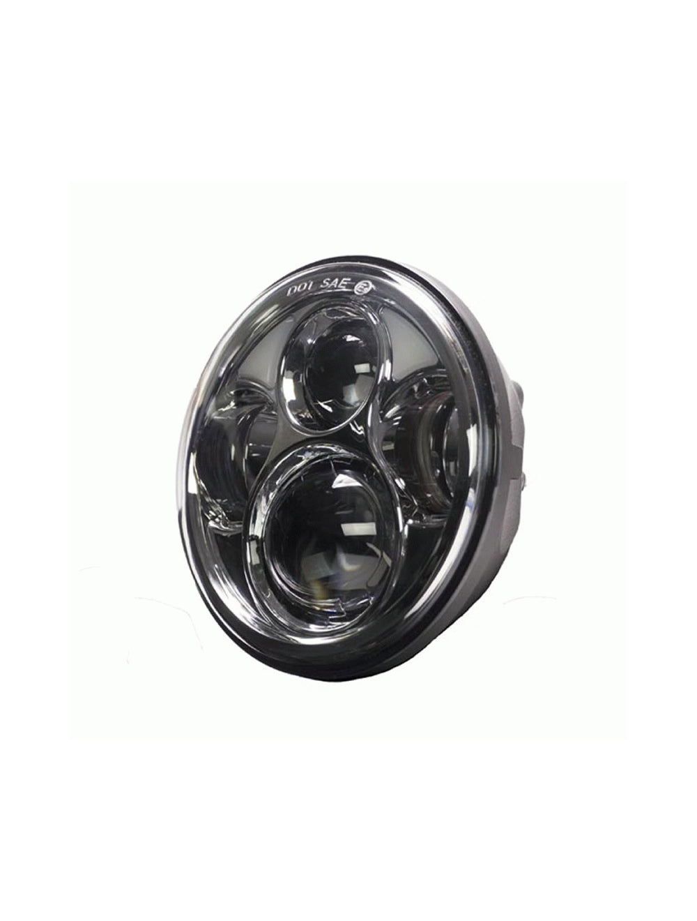 Heise HE-SHL562 Motorcycle 5.6 Inch Round Silver Front 8-Led Headlight