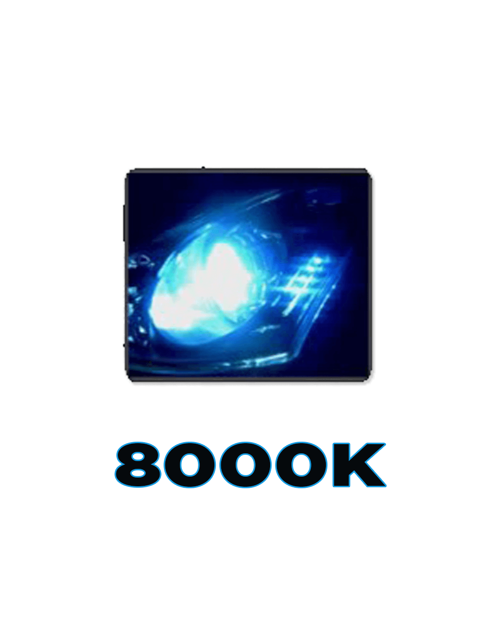 Luminous LBULBS 5202 8K AC HID Headlight AC Bulbs 5202 / H16 Iceberg Blue- 8000K