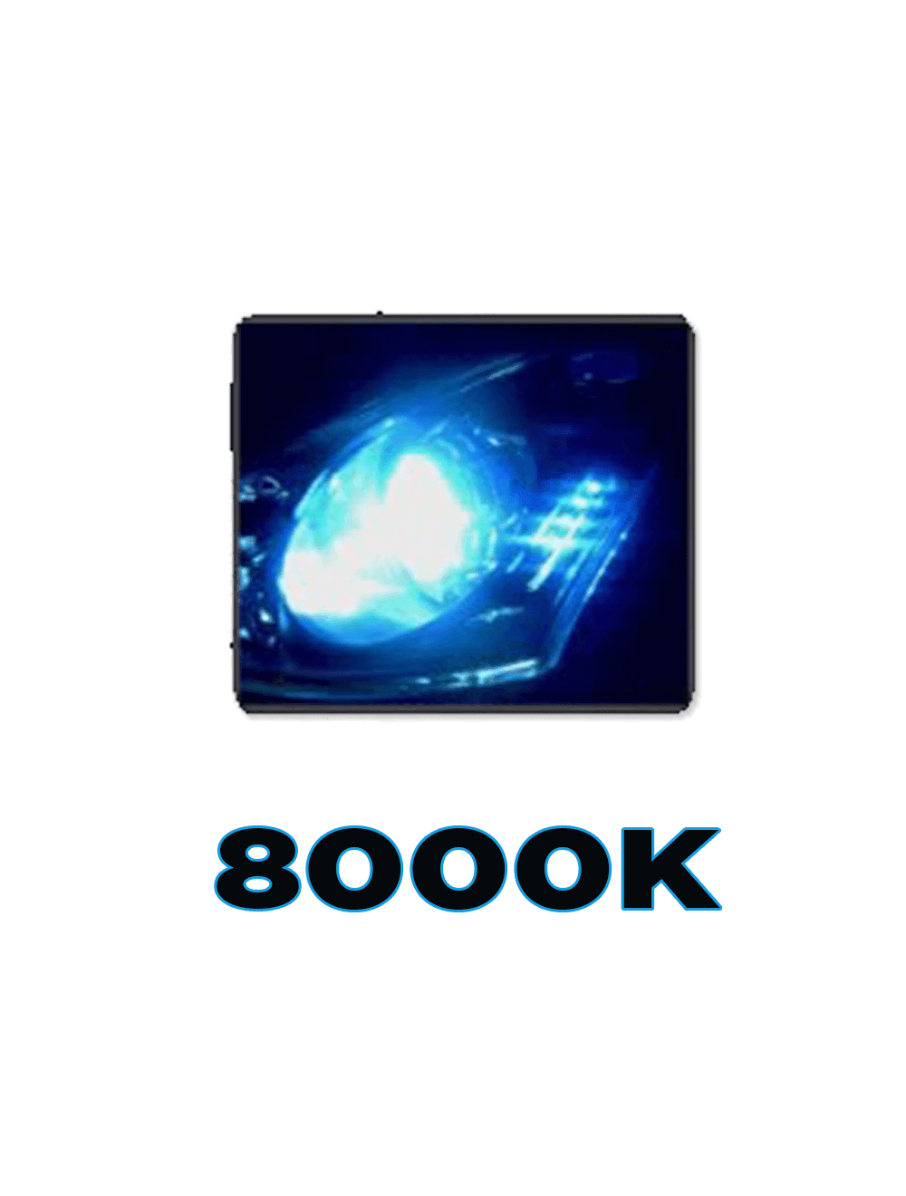 Luminous LBULBS H3 8K AC HID Headlight AC Bulbs H-3 Iceberg Blue- 8000K