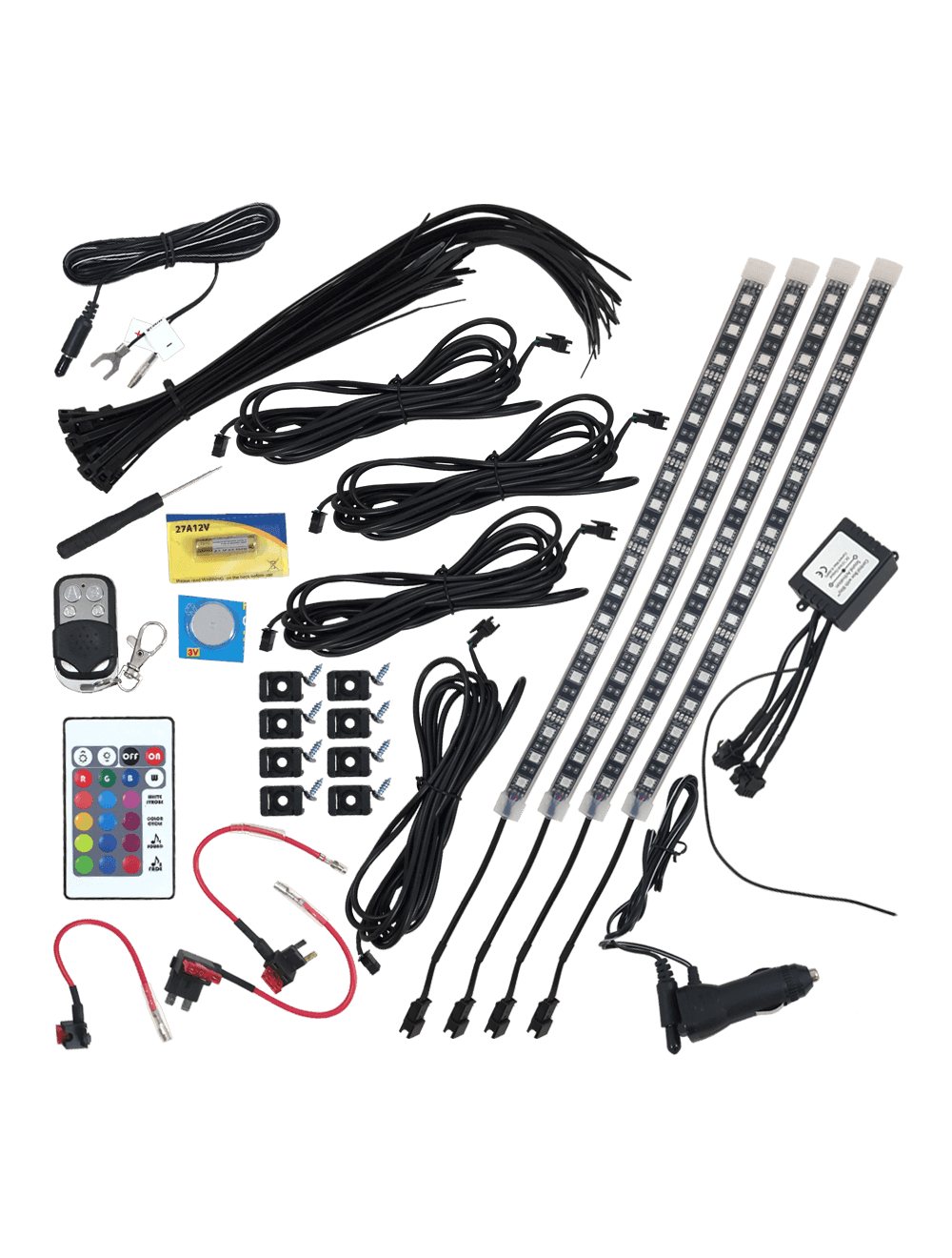 Luminous LUM-IN-5050-RGB LED Interior Kit (4)12" Strip RGB/5050/Remote