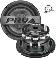 Two Pair PRV Audio 6MR500CF-NDY-4  6" Midrange Neodymium Speaker New 4 Ohm