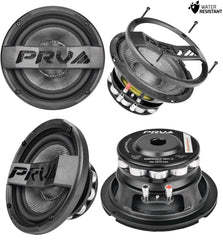 Two Pair PRV Audio 6MR500CF-NDY-4  6" Midrange Neodymium Speaker New 4 Ohm