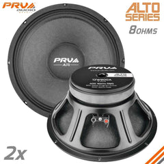 2 X PRV Audio 12W800A 12" Alto Series Professional Woofer 8 Ohm New 2 unit