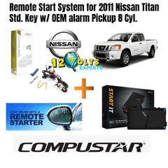 iDatalink Remote Start for 2011 Nissan Titan Std. Key w/ OEM alarm Pickup 8 Cyl.