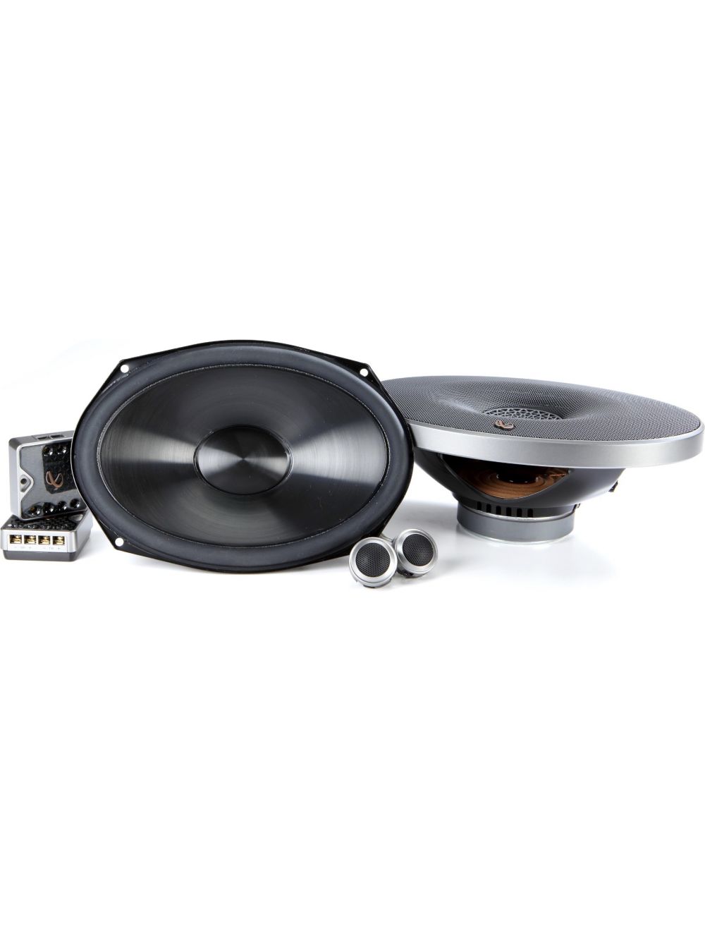 Infinity PR9610CS 6 x 9 Three-Way Component Speaker System with Sound Deadening Kit & Fast Ring