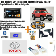 Touchscreen Bluetooth DVD Player For 2007-14 Toyota FJ Cruiser With Install Part