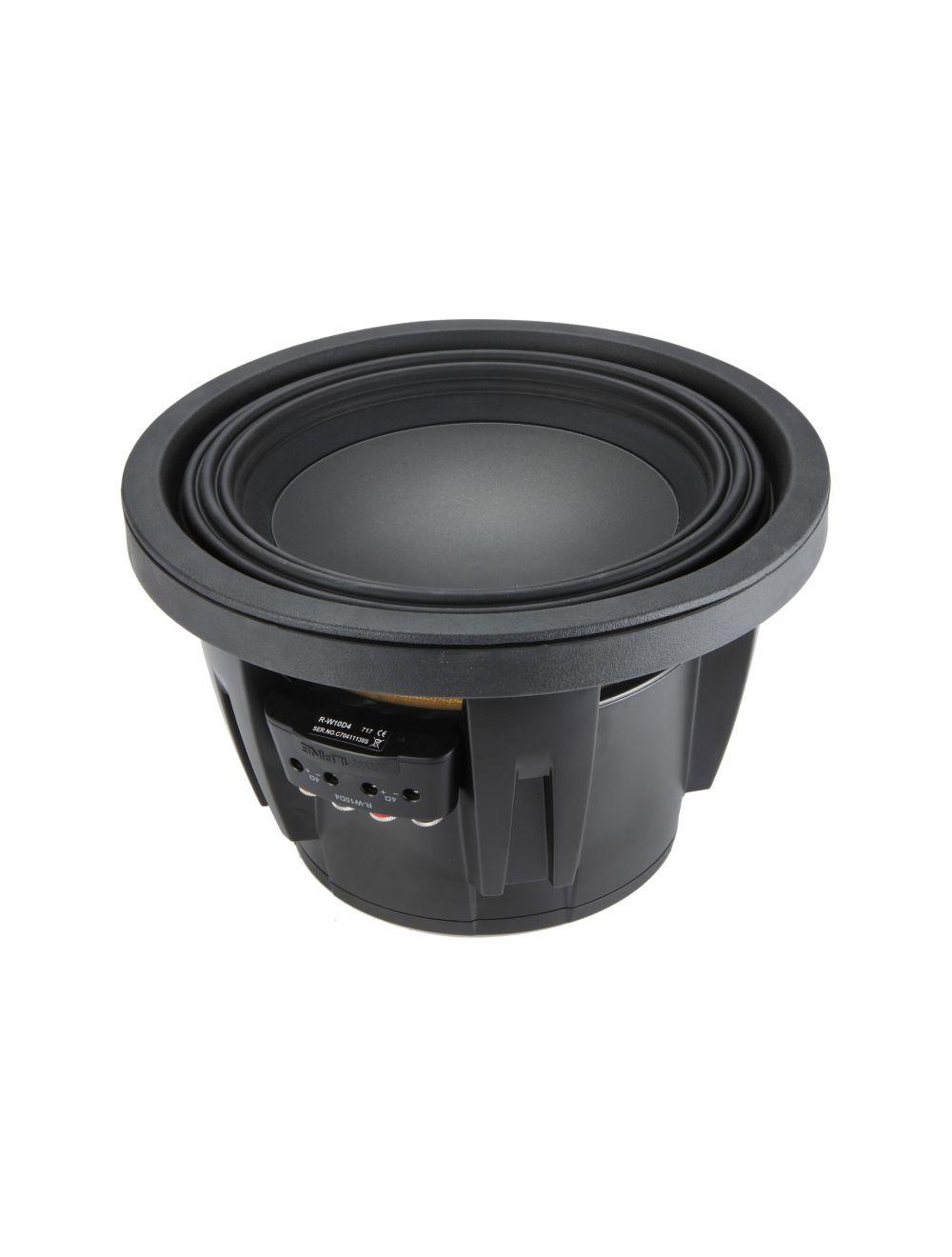 Alpine R-W10D4 R-Series 10-inch Subwoofer with Dual 4-ohm Voice Coils (RW10D4)