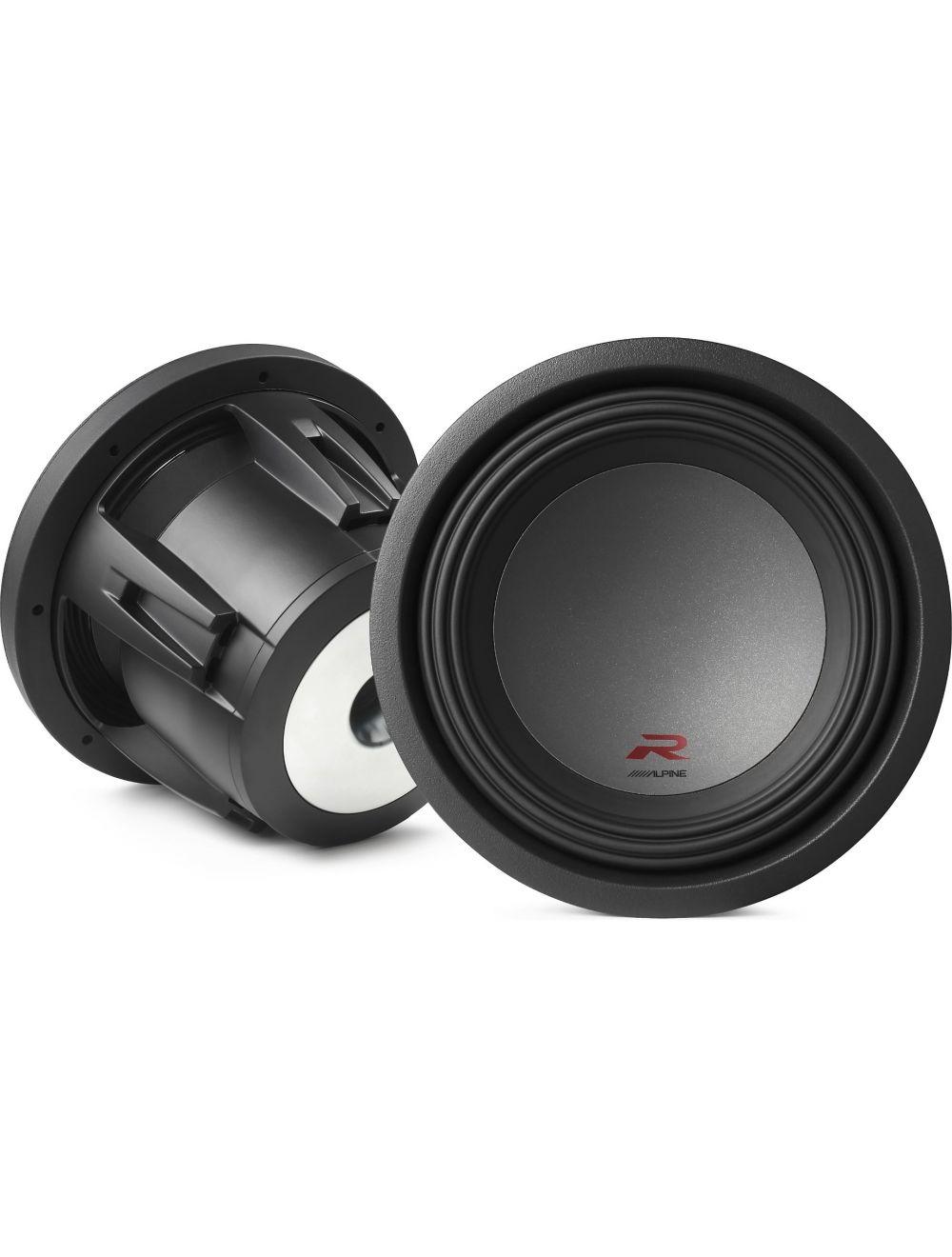 Alpine R-W10D4 R-Series 10-inch Subwoofer with Dual 4-ohm Voice Coils (RW10D4)