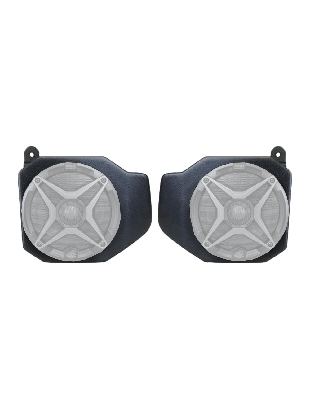 SSV Works RG4-F65-U Polaris Ranger XP1000 2018-Up 6.5" Front Speaker Pods - Unloaded (RG4F65U)