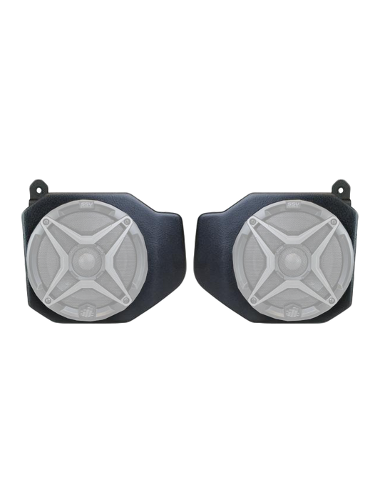 SSV Works RG4-F65-U Polaris Ranger XP1000 2018-Up 6.5" Front Speaker Pods - Unloaded (RG4F65U)