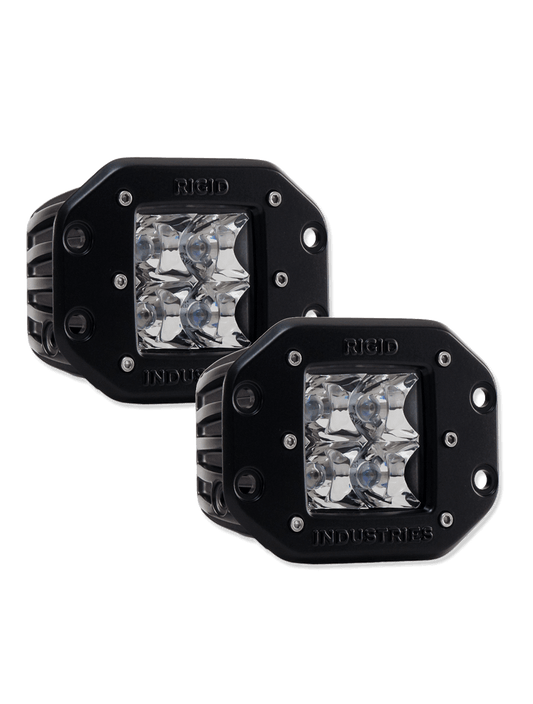 Rigid RIG21221 Flush Mount D-Series Dually Spot Lights - Clear (Pair)