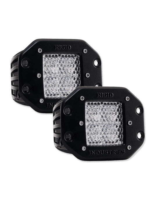 Rigid RIG21251 Flush Mount D-Series Dually Diffused Lights (Pair)