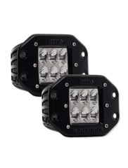 Rigid RIG51232 Flush Mount D2-Series Dually Driving Lights - Amber (Pair)