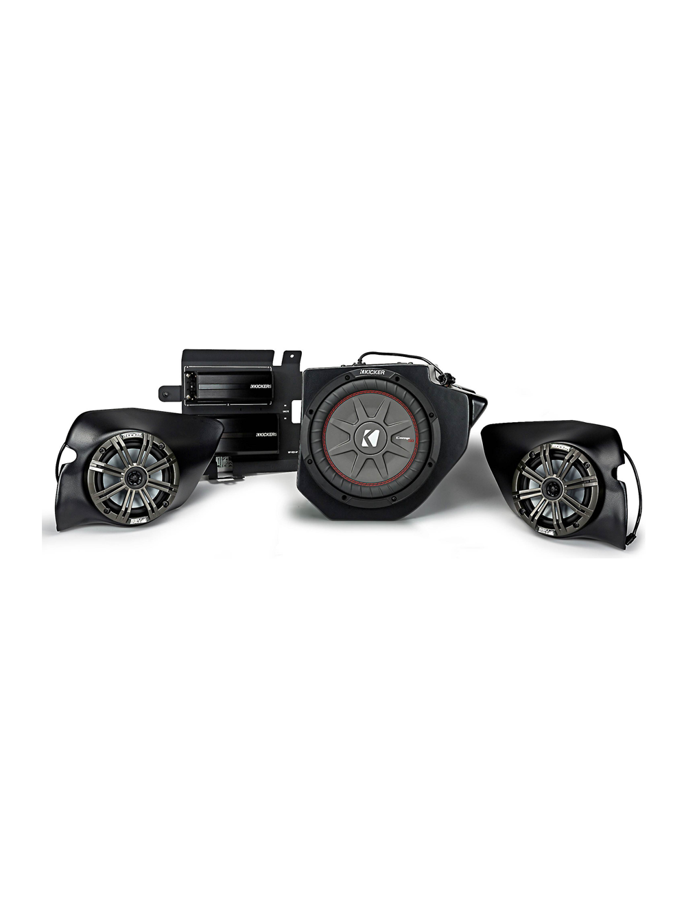 SSV Works RZ4-3KRC Polaris RZR Turbo S Complete Kicker 3 Speaker Plug-And-Play Kit For Polaris Ride Command Systems (RZ43KRC)
