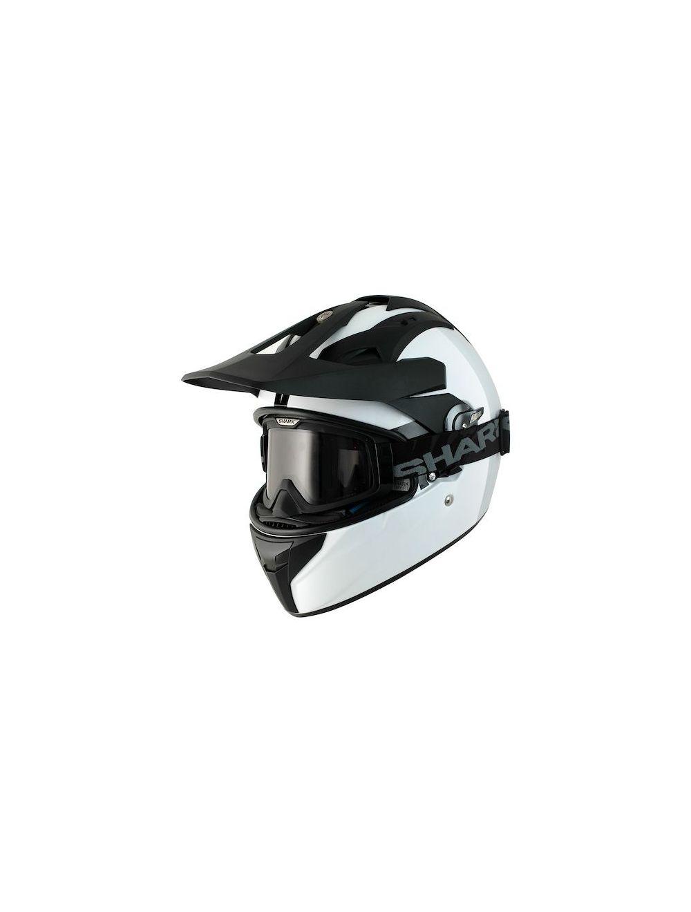 Shark Explore-R Discovery Division Motorcycle Helmet Black / White - HE5910DWHU