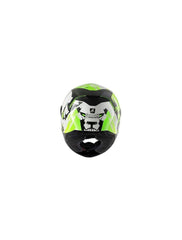 Shark SKWAL Instinct Pulse Division Motorcycle Helmet White / Black /  Green - HE5407DWKG