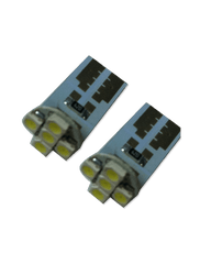 Luminous T10-5SMD3528F-BL 5 SMD LED 3528 Flat Base - Blue (Pair)