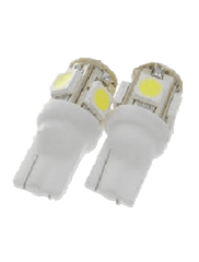 Luminous T10-5SMD5050-WH 5 SMD LED 5050, 3528 Base - White (Pair)