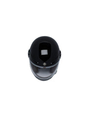 TORC T105:24 T-1 Retro Full Face Helmet [Gross Black Solid] (Large)