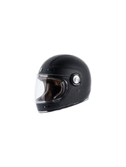 TORC T115:23 T-1 Retro Full Face Helmet [Matte Black Solid] (Medium)