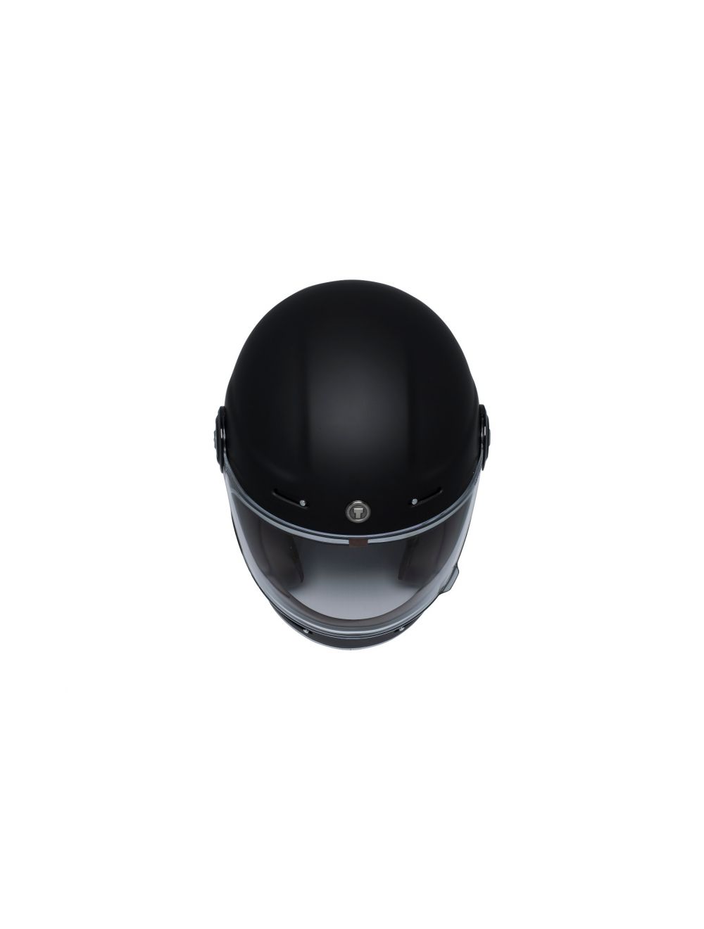 TORC T115:21 T-1 Retro Full Face Helmet [Matte Black Solid] (Extra Small)