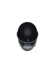 TORC T115:23 T-1 Retro Full Face Helmet [Matte Black Solid] (Medium)