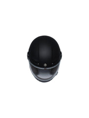 TORC T115:22 T-1 Retro Full Face Helmet [Matte Black Solid] (Small)